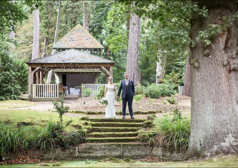Weddings at Hogarths Solihull - couple, outside wedding