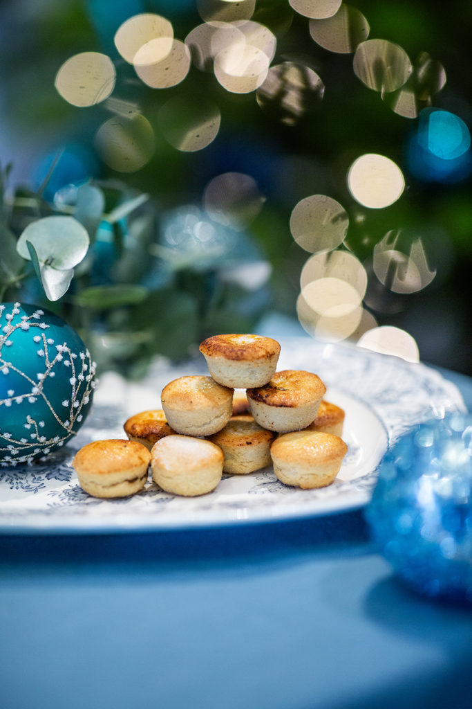 Freshly made mini mince pies baked at Hogarths Hotel